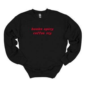 Embroidered Funny Books Sweatshirt